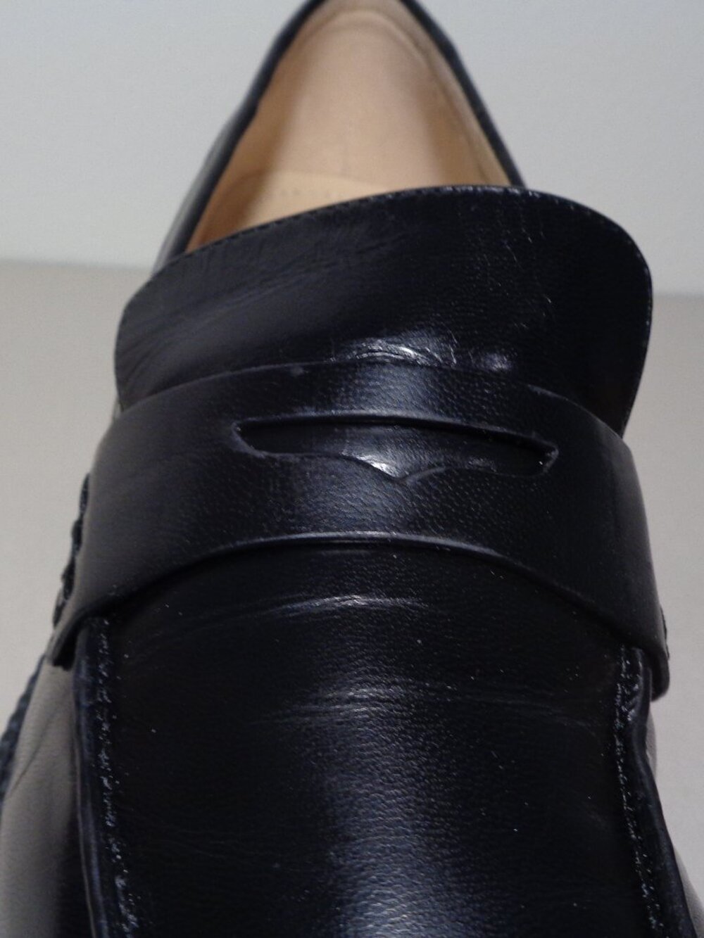 Coach Size 7.5 M / CORA LEATHER / Black / Heeled Penny Loafers Women's Shoes - Picture 6 of 16